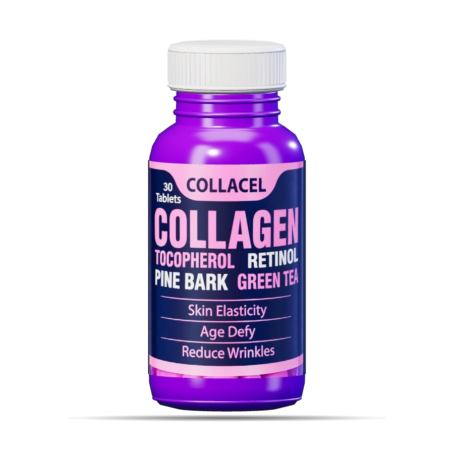 Collagen supplement bottle